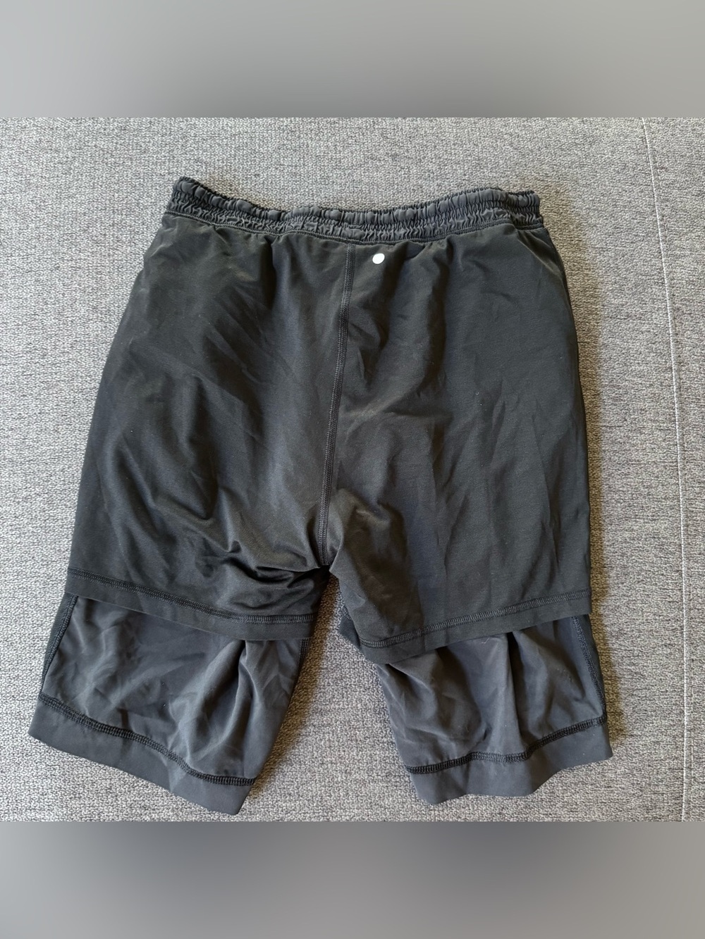 Lululemon Black Pace Breaker lined Athletic shorts Activewear Gym Workout M - Picture 6 of 11